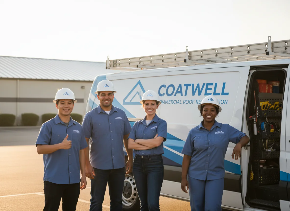 Commercial roof coating company in Curlew, IA
